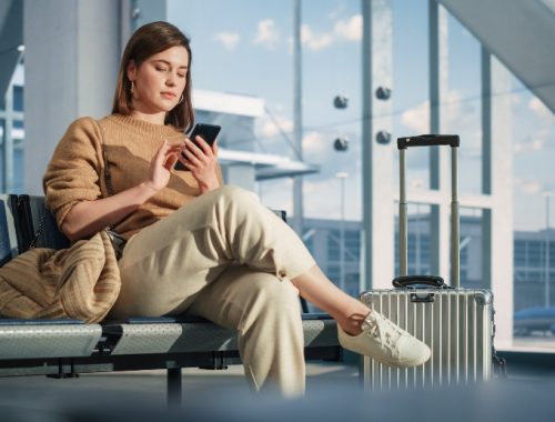 outfit para viajar en avión