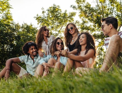 Família em um parque